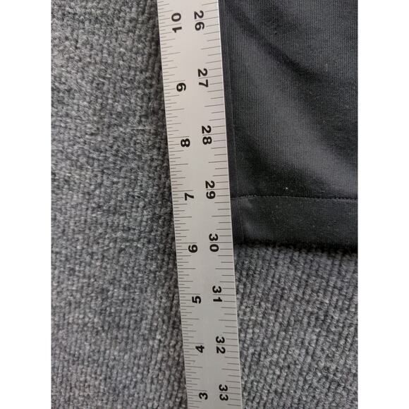 Nike Athletic Pants Size M Black 100% Polyester White Stripe - Picture 10 of 10